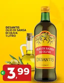 Extra Supermercati Desantis olio di sansa di oliva offerta