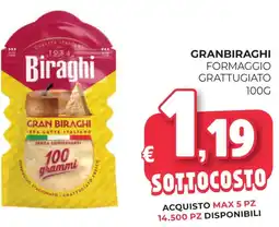 Eté Granbiraghi formaggio grattugiato offerta