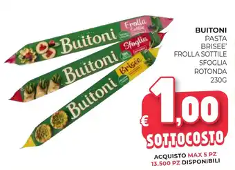 Eté Buitoni pasta brisee' frolla sottile sfoglia rotonda offerta