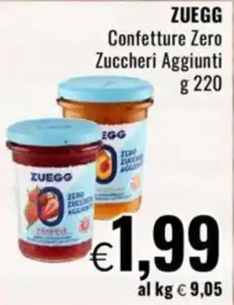 Famila ZUEGG Confetture Zero Zuccheri Aggiunti offerta