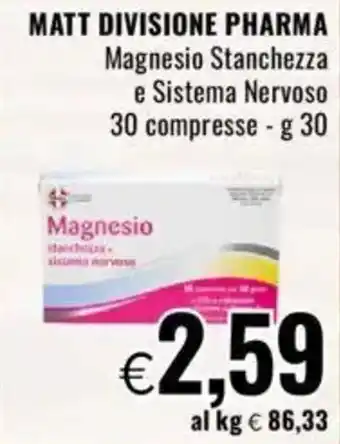 Famila Matt divisione pharma offerta