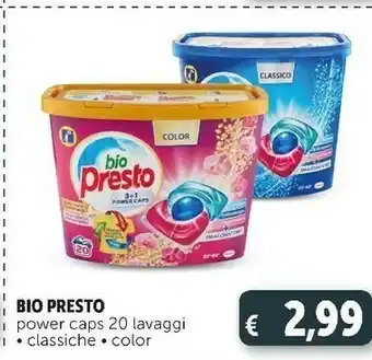 Deco Supermercati Bio presto i power caps 20 lavaggi offerta