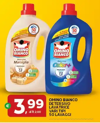 Extra Supermercati Omino bianco detersivo lavatrice offerta