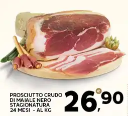 Extra Supermercati Prosciutto crudo di maiale nero stagionatura 24 mesi offerta