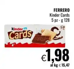 Famila FERRERO Kinder Cards offerta