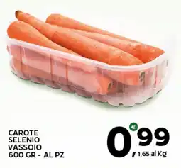 Extra Supermercati Carote selenio vassoio offerta