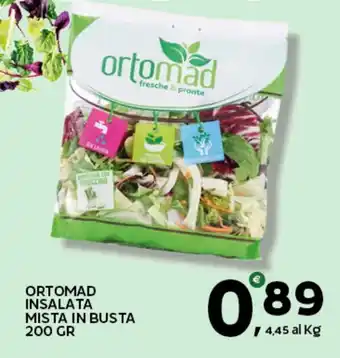 Extra Supermercati Ortomad insalata mista in busta offerta