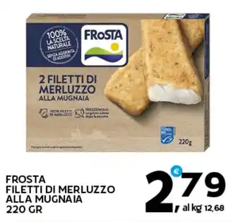 Extra Supermercati Frosta filetti di merluzzo alla mugnaia offerta