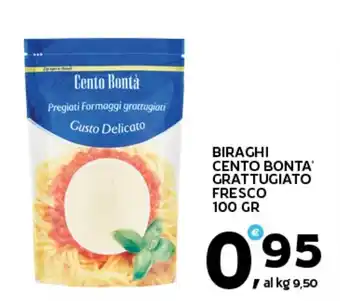 Extra Supermercati Biraghi cento bonta' grattugiato fresco offerta