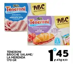 Extra Supermercati Teneroni brioche salame/ la merenda offerta