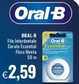 Famila ORAL-B Filo Interdentale Cerato Essential Floss Menta 50 m offerta