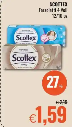 Famila SCOTTEX Fazzoletti 4 Veli offerta