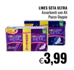 Famila LINES SETA ULTRA Assorbenti con Ali Pacco Doppio offerta