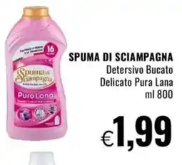 Famila SPUMA DI SCIAMPAGNA Detersivo Bucato Delicato Pura Lana offerta