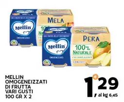 Extra Supermercati Mellin omogeneizzati di frutta vari gusti offerta