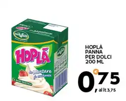 Extra Supermercati Hoplà panna per dolci offerta