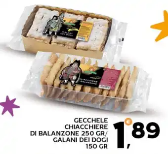 Extra Supermercati Gecchele chiacchiere di balanzone/galani dei dogi offerta