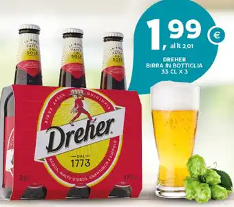 Extra Supermercati Dreher birra in bottiglia offerta