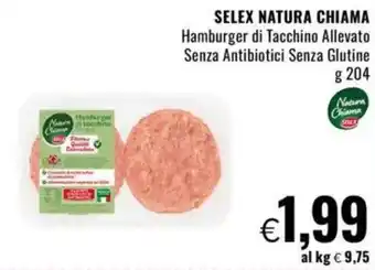 Famila Selex natura chiama hamburger offerta