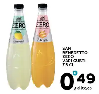 Extra Supermercati San benedetto zero vari gusti offerta