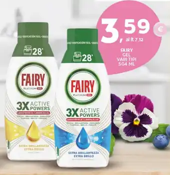 Extra Supermercati Fairy gel vari tipi offerta