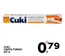 Extra Supermercati Cuki carta forno mt 6 offerta