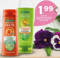 Extra Supermercati Fructis shampoo/balsamo vari trattamenti offerta