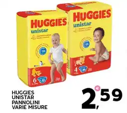 Extra Supermercati Huggies unistar pannolini varie misure offerta