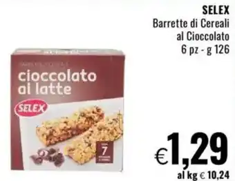 Famila SELEX Barrette di Cereali al Cioccolato offerta