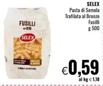 Famila SELEX Pasta di Semola Trafilata al Bronzo Fusilli offerta