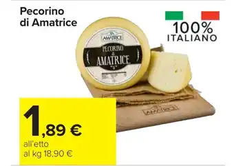 Carrefour Pecorino di Amatrice offerta