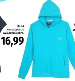 Famila FELPA con cappuccio AVX AVIREX DEPT. offerta