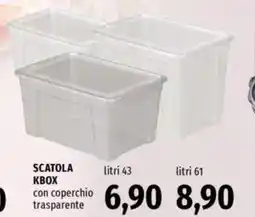 Famila Scatola kbox con coperchio trasparente offerta