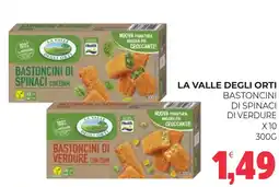 Eté LA VALLE DEGLI ORTI Bastoncini di spinaci di verdure offerta