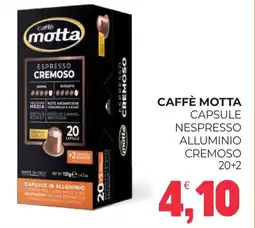 Eté Caffè motta capsule nespresso alluminio cremoso offerta