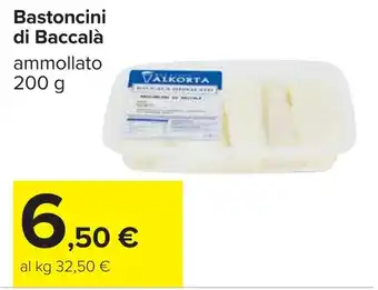 Carrefour Bastoncini di Baccalà ammollato offerta