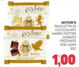 Eté Witor's tavoletta di cioccolato harry potter dorato frizzante pop corn offerta