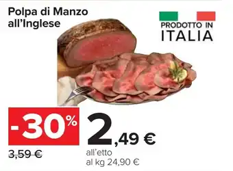 Carrefour Polpa di Manzo all'Inglese offerta