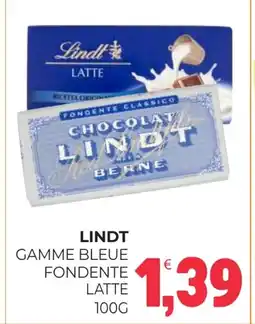 Eté Lindt gamme bleue fondente latte offerta