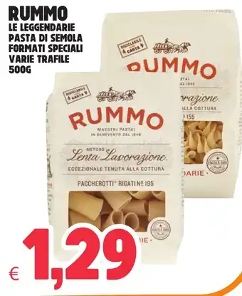 Eté Rummo le leggendarie pasta di semola formati speciali offerta