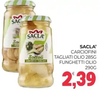 Eté Sacla' carciofini tagliati olio funghetti olio offerta