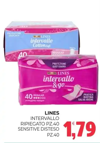 Eté Lines intervallo ripiegato pz.40 sensitive disteso offerta