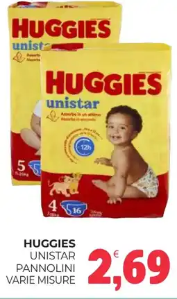 Eté Huggies unistar pannolini varie misure offerta