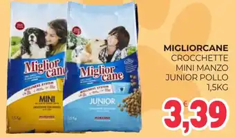 Eté Migliorcane crocchette mini manzo junior pollo offerta