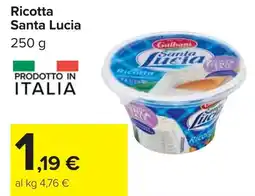 Carrefour Ricotta Santa Lucia offerta