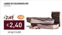 Prezzemolo e Vitale Lardo di colonnata igp alletto offerta