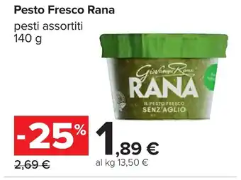 Carrefour Pesto Fresco Rana offerta