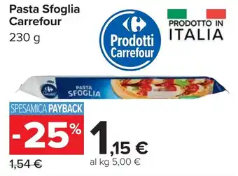 Carrefour Pasta Sfoglia Carrefour offerta