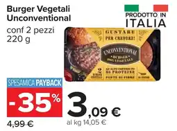 Carrefour Burger Vegetali Unconventional offerta