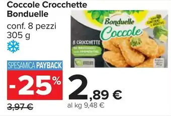 Carrefour Coccole Crocchette Bonduelle offerta